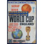 Football, World Cup Scrapbook 1966 with coverage of the whole Tournament with match reports on