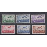 Stamps, France, set of 6 Aviation stamps, SG531-539, mounted mint, c/v £195