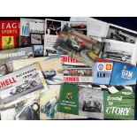Motor Racing / Motor Cars, a collection of 20+ books, annuals & booklets, 1940's/60's including
