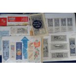 Bookmarks, collection of approx. 350 bookmarks, all corner mounted on pages, inc. approx. 50