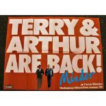 Entertainment Poster, Minder, 'Terry & Arthur Are Back' original Thames Television quad