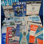 Football, Tottenham selection 1950's onwards, mostly 1960's inc. programmes, Arsenal away 50/51,