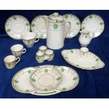 Collectables, Royal Doulton Countess pattern, trivet set with stand, salt, pepper & mustard pots,
