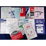 Football programmes, small selection of programmes 1950/60's inc. Doncaster v Port Vale 54/55,