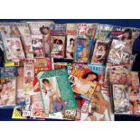 Glamour magazines, a collection of 26 magazines, 1980's onwards, 12 with videos included, various