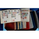 Stamps, a vast accumulation of stamps contained in 19 remaindered albums and stock books, GB and all