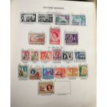 Stamps, Commonwealth collection in New Age stamp album all early QE2 period inc. several sets with