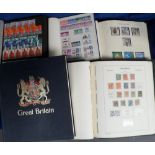 Stamps, GB collection in 5 albums and stock books, QV to QE2, (mainly QE2), mint and used many 100'
