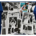 Tennis, a collection of approx. 130 press photos, mostly b&w, all showing Male tennis stars,