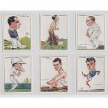 Cigarette cards, Churchman's, Men of the Moment in Sport 2nd Series, 'L' size, (set, 12 cards)