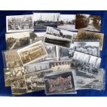 Postcards, Yorkshire, selection of 40+ cards, RPs and printed, inc. East Yorkshire motorbus (RP),