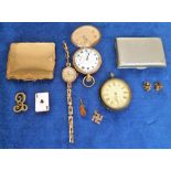 Collectables, a quantity of antique and vintage items of jewellery etc. to include some gold items