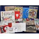 Football, interesting selection of items, 1930's onwards inc. Arsenal Handbook 1937/8, Man Utd