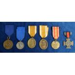 Military medals, small collection of six German medals inc. War Merit, West Wall Political