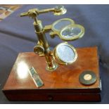 Scientific Instrument / Collectables, A Banks of London Ellis Aquatic Type Simple Microscope,