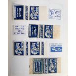 Matchbox labels, a good collection of matchbox labels (100s) contained in four albums, various ages,