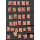 Stamps, GB, collection of QV 1d reds (31), Victorian purple issues mint and used (49), KGV