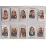 Cigarette cards, Taddy, Russo-Japanese War (1-25) (12 cards) & British Medals & Decorations Series 2