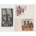 Postcards, Military, pre-WW1, WW1 to WW2. Patriotic, Edith Cavell section, Cenotaph, artist-drawn