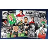 Rugby Union Autographs, a selection of postcard size colour photos of Rugby Union stars, each one