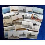 Postcards, a mixed transport collection of approx. 44 cards, comprising 31 Shipping & British