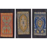Tobacco silks, Caravellis, 52 miniature Persian carpet designs on silk c.1930 (listed under