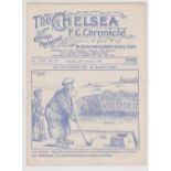 Football programme, Chelsea v Nottingham Forest, 27 January 1934, FA Cup 4th round (gd) (1)
