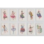 Cigarette cards, Wills, (Scissors), Dancing Girls, set and part-set, one with '27 subjects' (