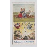 Cigarette card, Hill's, Fragments from France (coloured), type card 'A Proposal in Flanders' (vg)