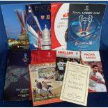 Football, big match selection inc. England v Switzerland June 2011 Player's & Official itinerary