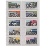 Cigarette Cards, Phillips, Motor Cars at a Glance (set of 50 cards) (mostly gd)