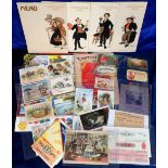 Advertising, a selection of advertising items inc. John West Treasure Island card game, CWS match