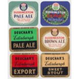 Beer labels, Robert Deuchar Limited, Newcastle & Edinburgh, 6 different horizontal rectangular