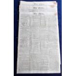 Newspapers, The Globe, a collection of approx. 300 editions of The Globe Newspaper, a daily issue,