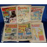 Comics / Annuals, mixed selection of 80+ comics inc. Buster 1976-78 (9), Smash 1966-70 (14),