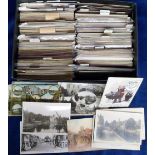 Postcards, Kent & London suburbs, a good mixed selection of 650+ cards, arranged alphabetically with