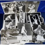 Tennis Press photographs, a collection of approx. 110 photos, mostly b/w images, all showing