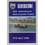 Motor Racing Autographs, a programme from the Silverstone 20th International Daily Express Trophy