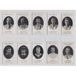 Cigarette cards, Taddy Prominent Footballers, no footnote, 21 different cards, Richmond (10),