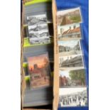 Postcards, UK topographical, a large collection of cards covering Sussex, Wiltshire & Stratford on