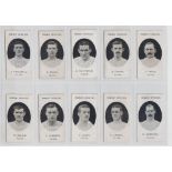 Cigarette cards, Taddy Prominent Footballers, Fulham, 23 different cards, with footnote (11) & no