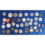 Medallions etc, a mixed collection of commemorative medallions, late 1800's onwards including