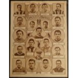 Trade issues, Boys Realm, Footballers, set of four uncut sheets, for Famous Goalkeepers, Famous