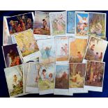 Postcards, a selection of approx. 34 cards illustrated by Margaret Tarrant published by Medici