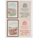 Trade cards, Huntley & Palmers, Views of Italy & the French Riviera, two part sets, ref HUT-19-B-