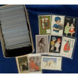 Postcards, Children, a selection of 400+ cards of children both RP's and artist-drawn including