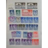 Stamps, GB, small stockbook containing a selection of mint KGV to QE2 definitive stamps, many in