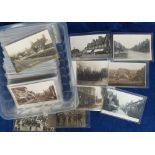 Postcards, Sussex, a collection of approx. 260 cards with many RP street scenes and villages inc.