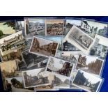 Postcards, a selection of approx. 100 mixed UK topographical cards with RP's from Kelmscott (2),