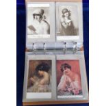 Postcards, Glamour and Pretty Girls, 200+ cards, artists inc. Boileau, Harrison Fisher, Butcher,